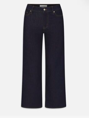 Frame Le Slim Palazzo Long dark wash jeans